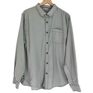 NWT J.A.C.H.S Shirt Co.‎ Men’s Polka Dot Button Up Shirt in Grey Size XL